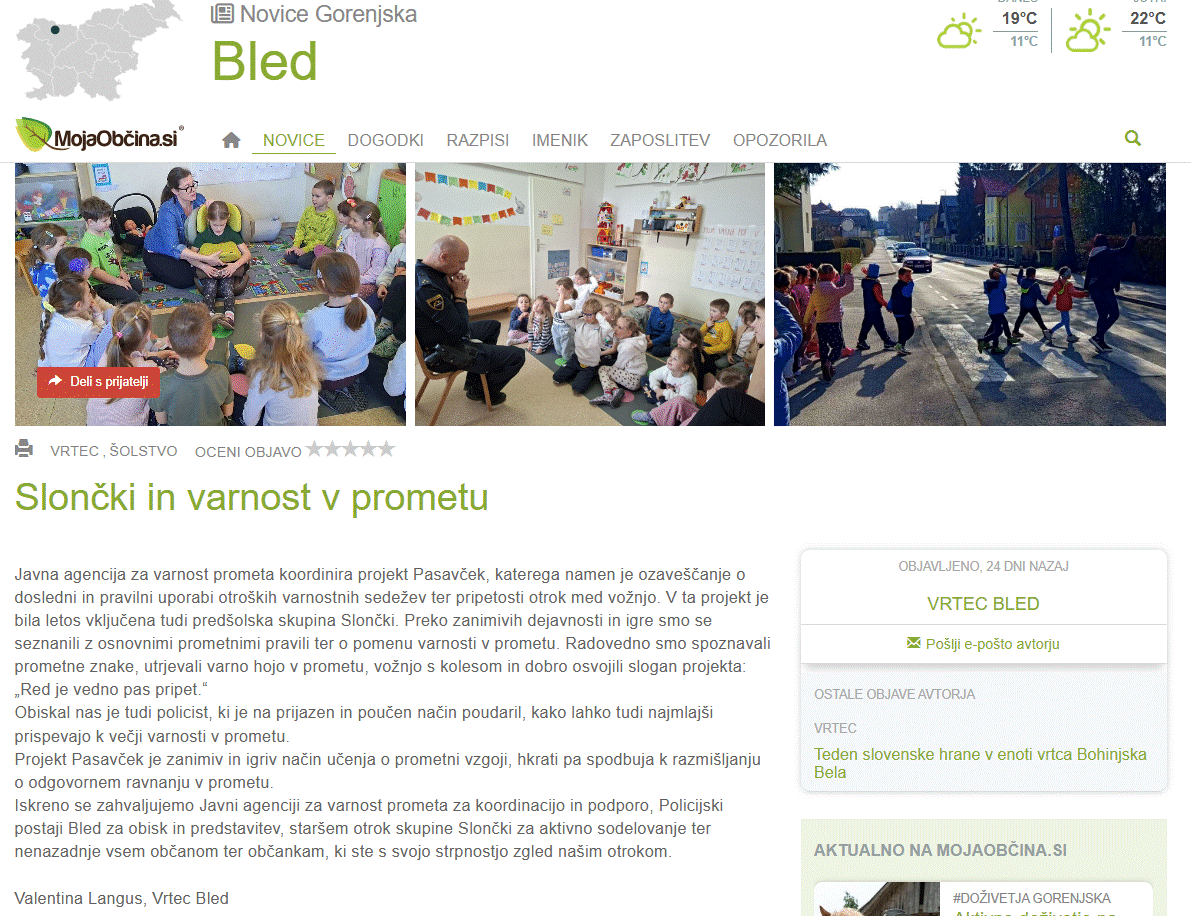 vrt bled sloncki objava